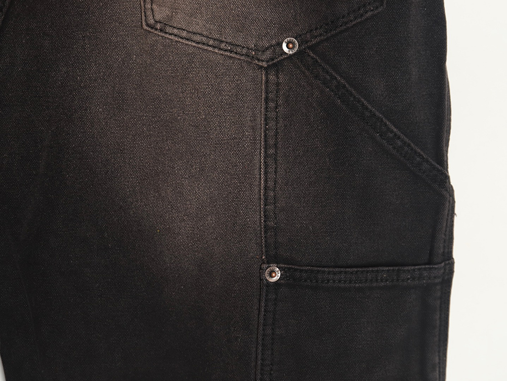 Ba*len*cia*ga distressed denim trousers with ripped pockets