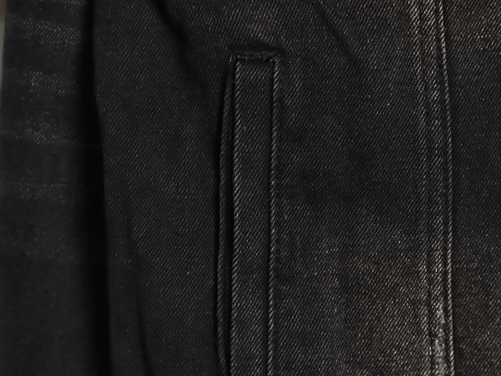 Ba*len*cia*ga distressed lightning denim jacket