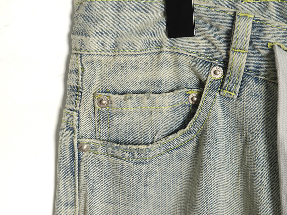 Ba*len*cia*ga panelled denim trousers