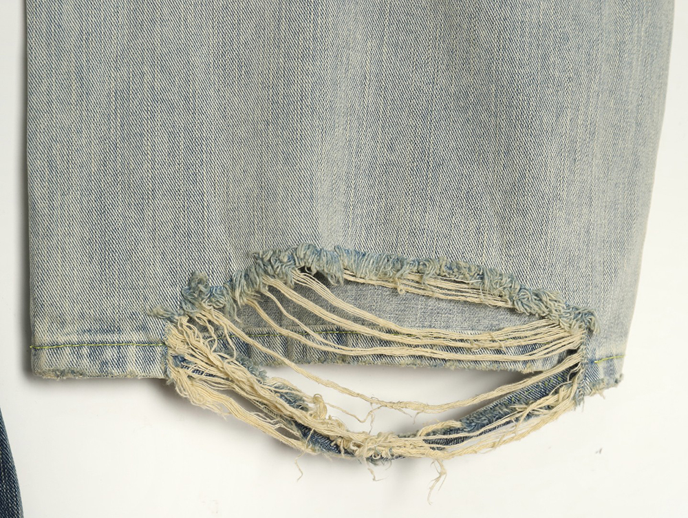 Ba*len*cia*ga panelled denim trousers