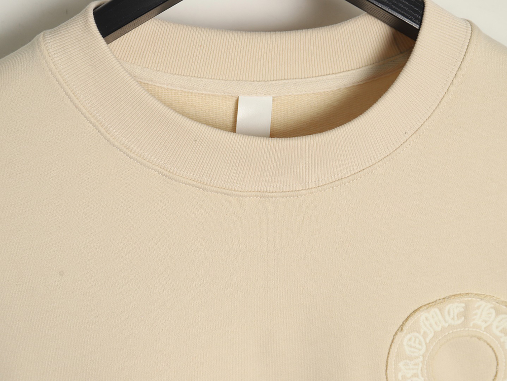 Ch**me He**ts distressed burnout patch sweatshirt