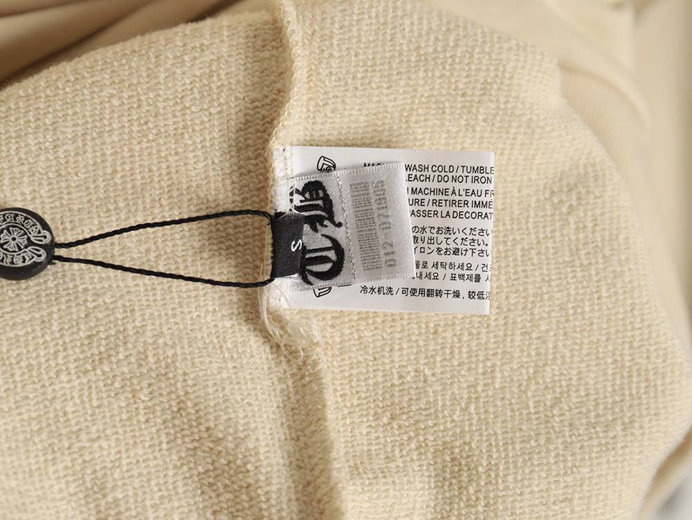 Ch**me He**ts distressed burnout patch sweatshirt