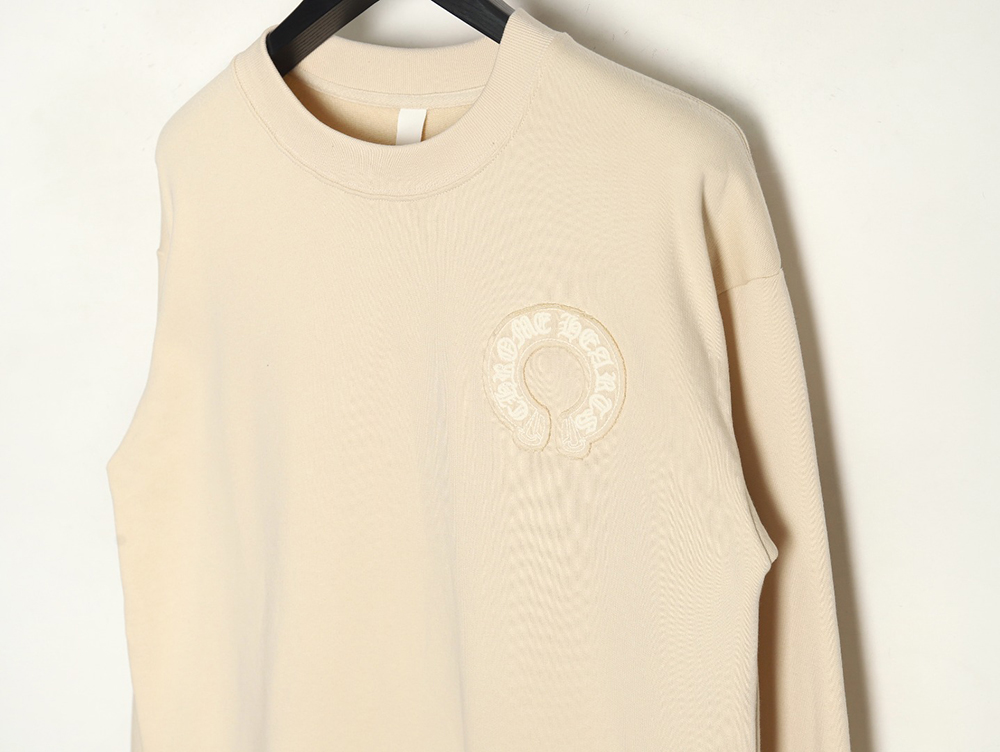 Ch**me He**ts distressed burnout patch sweatshirt