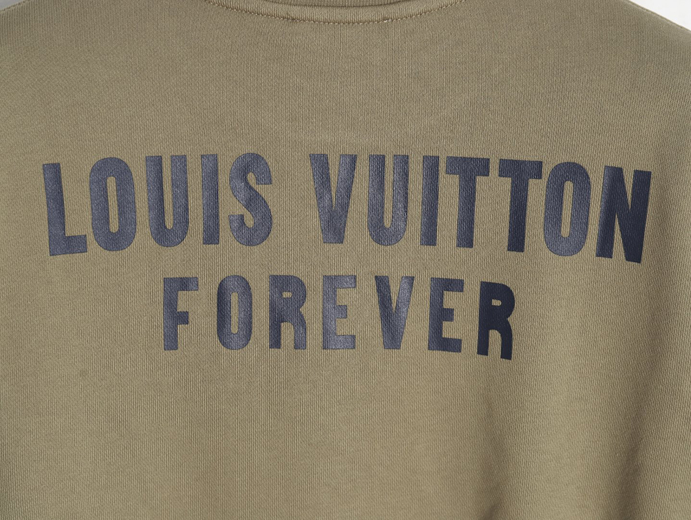 l0*is V*t0n fake pocket lettering print crew neck sweatshirt tsk1