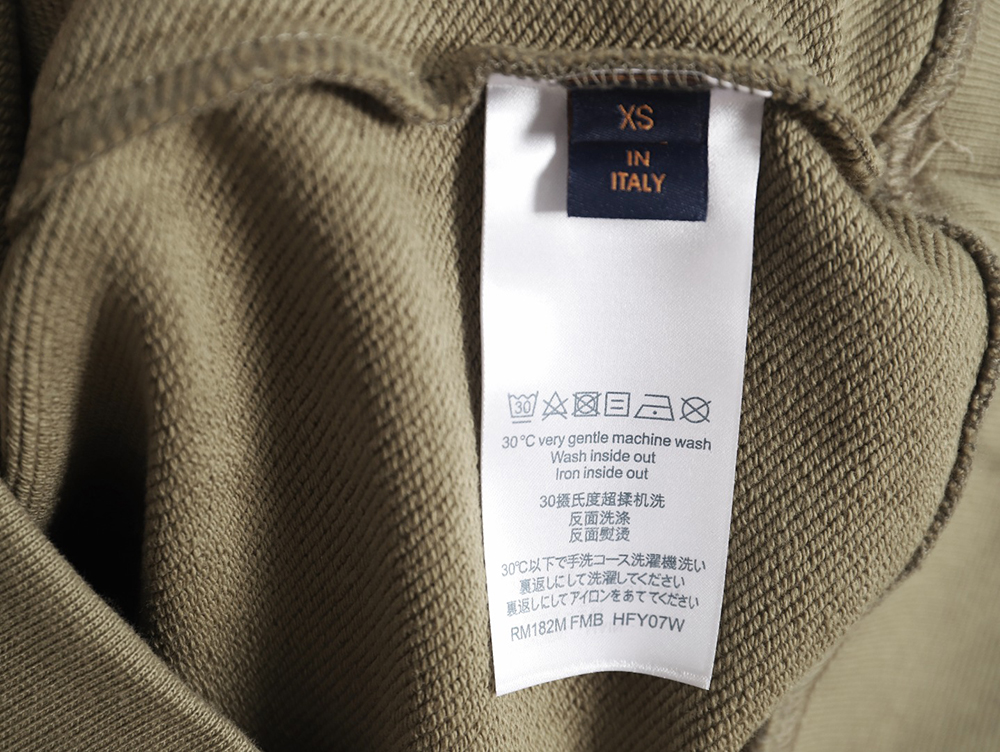 l0*is V*t0n fake pocket lettering print crew neck sweatshirt tsk1