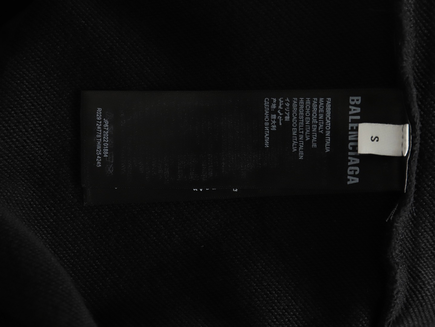 Ba*len*cia*ga hand-painted luminous print crewneck sweatshirt