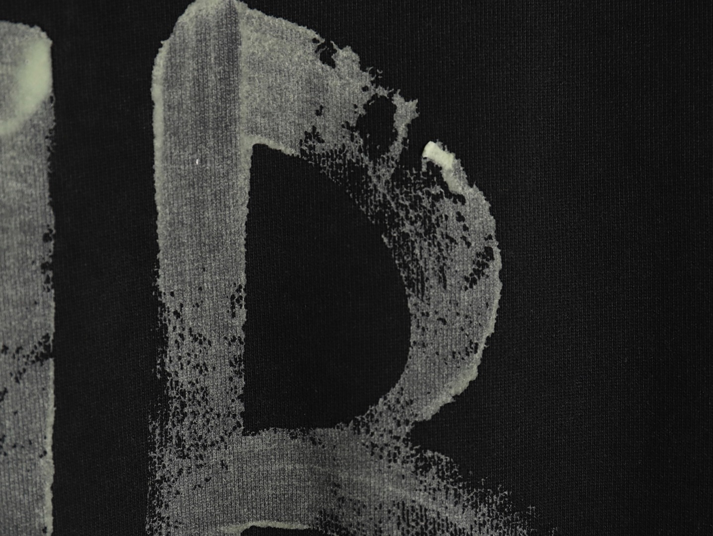 Ba*len*cia*ga hand-painted luminous print crewneck sweatshirt