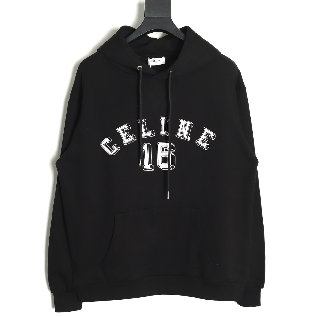 Ce**e letter print hoodie