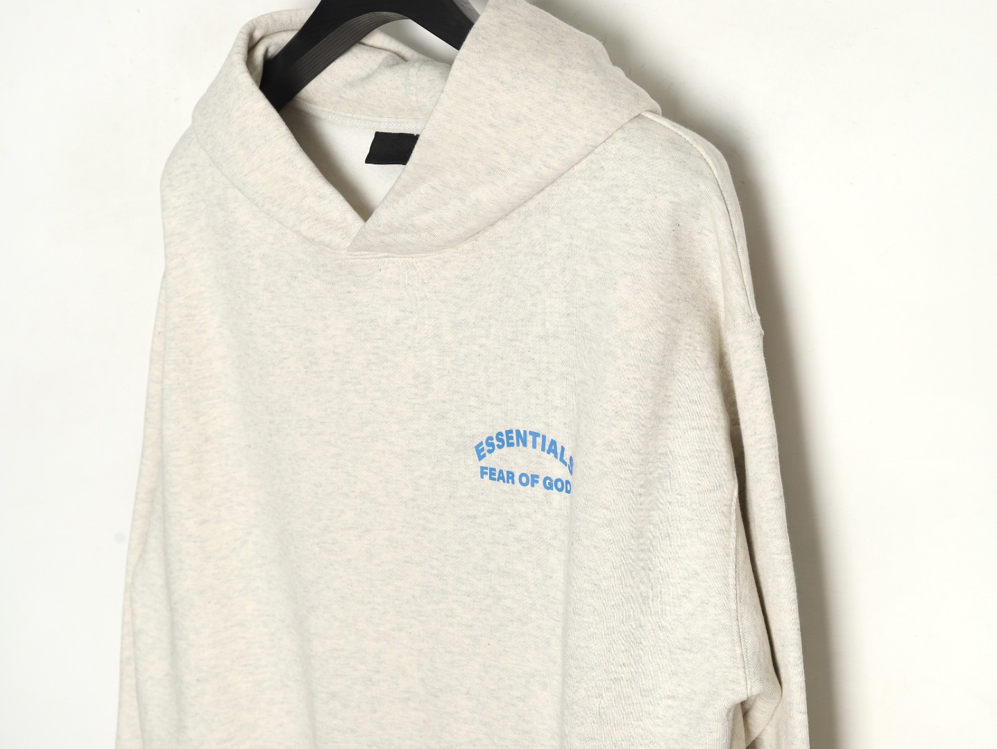 Fear of God blue lettering hoodie