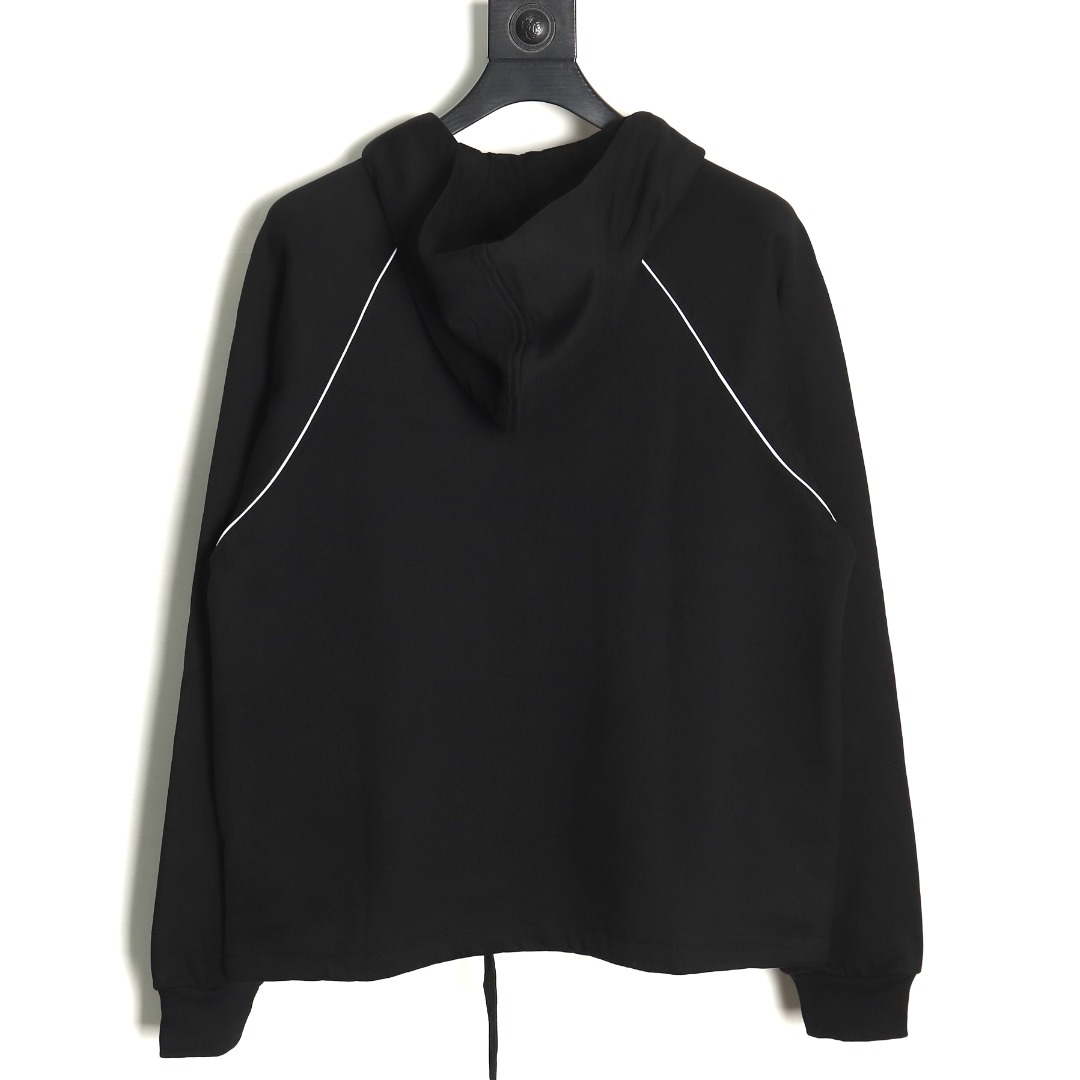 G*u*i red and green web half zip long sleeve hoodie tsk1