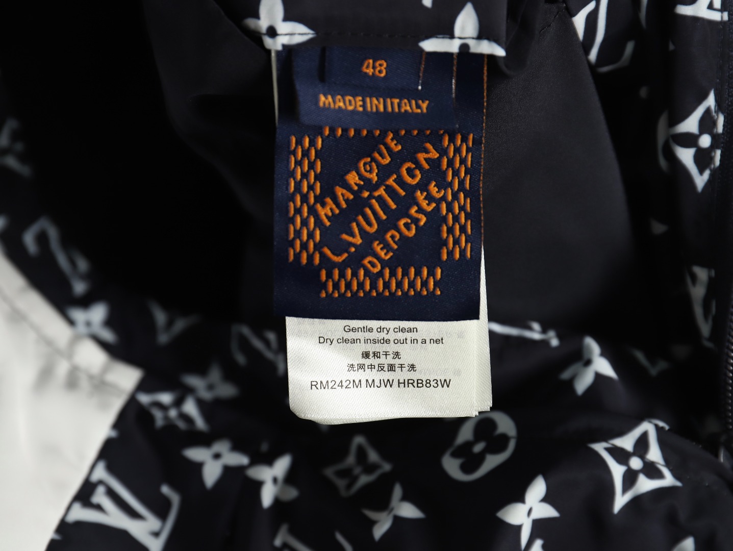 l0*is V*t0n rope embroidery monogram jacket tsk1