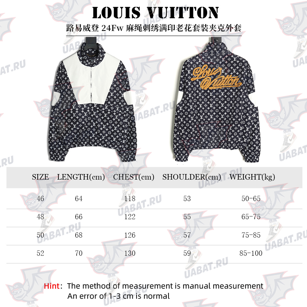l0*is V*t0n rope embroidery monogram jacket tsk1