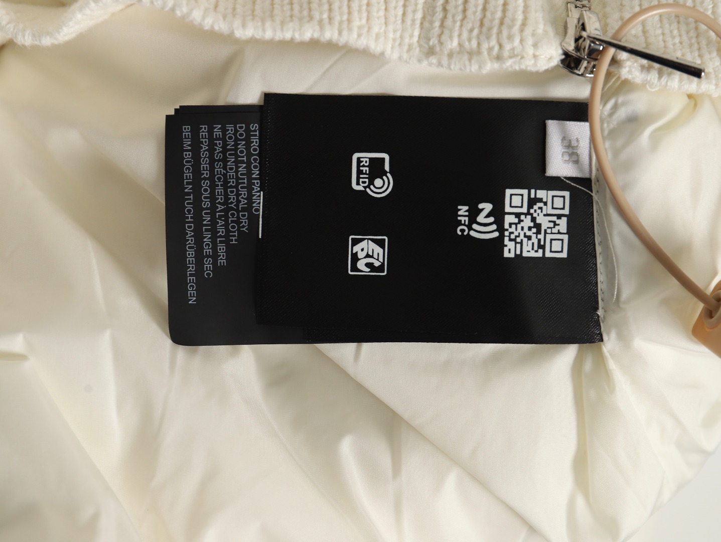 pra*a Di*m*nd down patchwork jacket