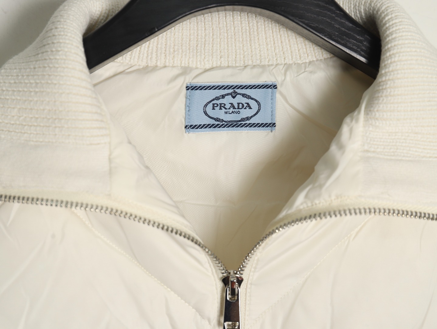 pra*a Di*m*nd down patchwork jacket