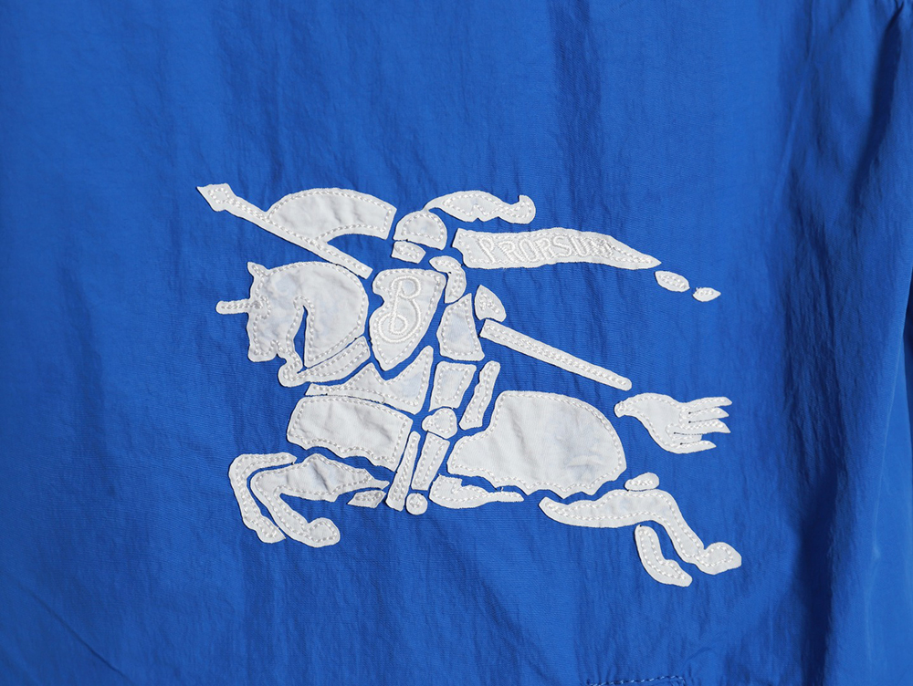 B**rry warhorse embroidered thin hooded trench jacket