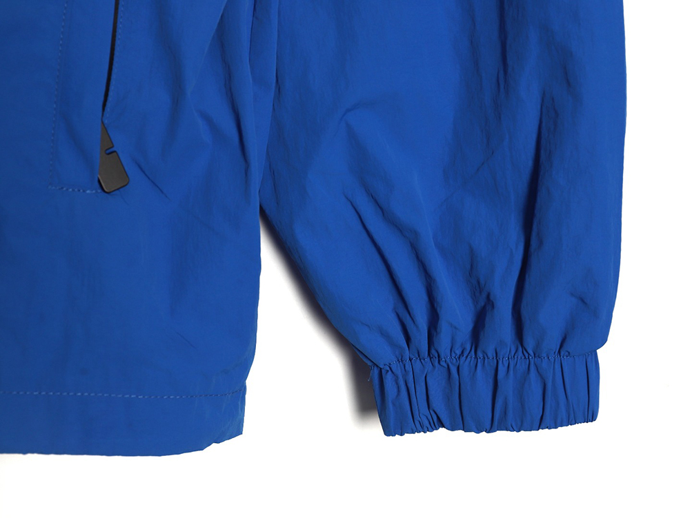 B**rry warhorse embroidered thin hooded trench jacket