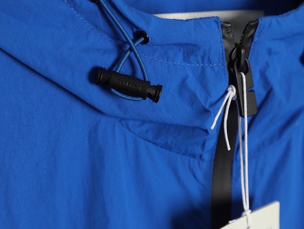 B**rry warhorse embroidered thin hooded trench jacket