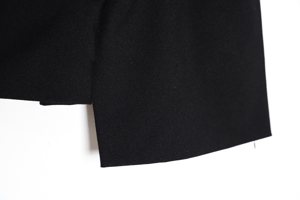 L0ew* trench coat with leather patch on chest