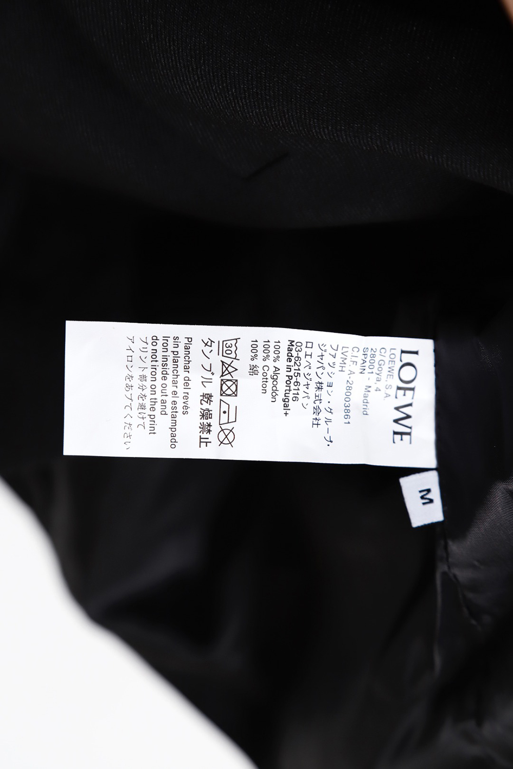 L0ew* trench coat with leather patch on chest