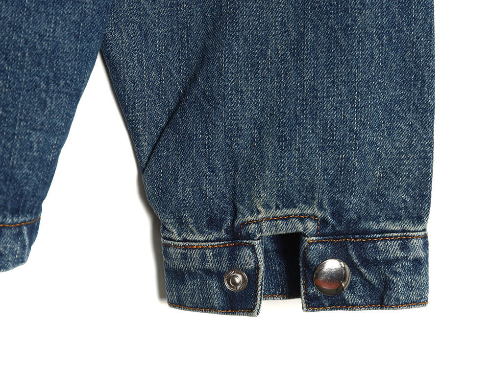 Pra*a pocket triangle logo denim shirt jacket