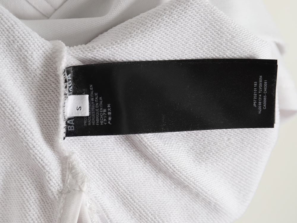 Ba*len*cia*ga distressed tape hoodie