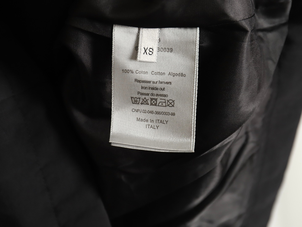 D*or letter embroidered hooded trench coat tsk1