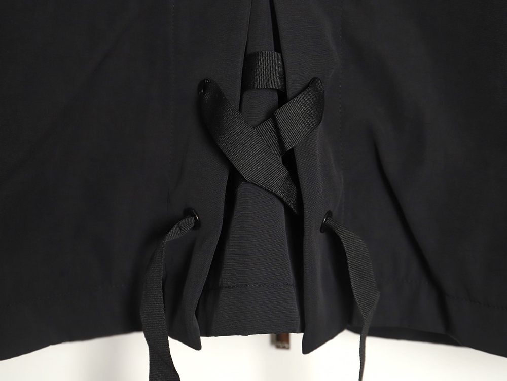 D*or letter embroidered hooded trench coat tsk1