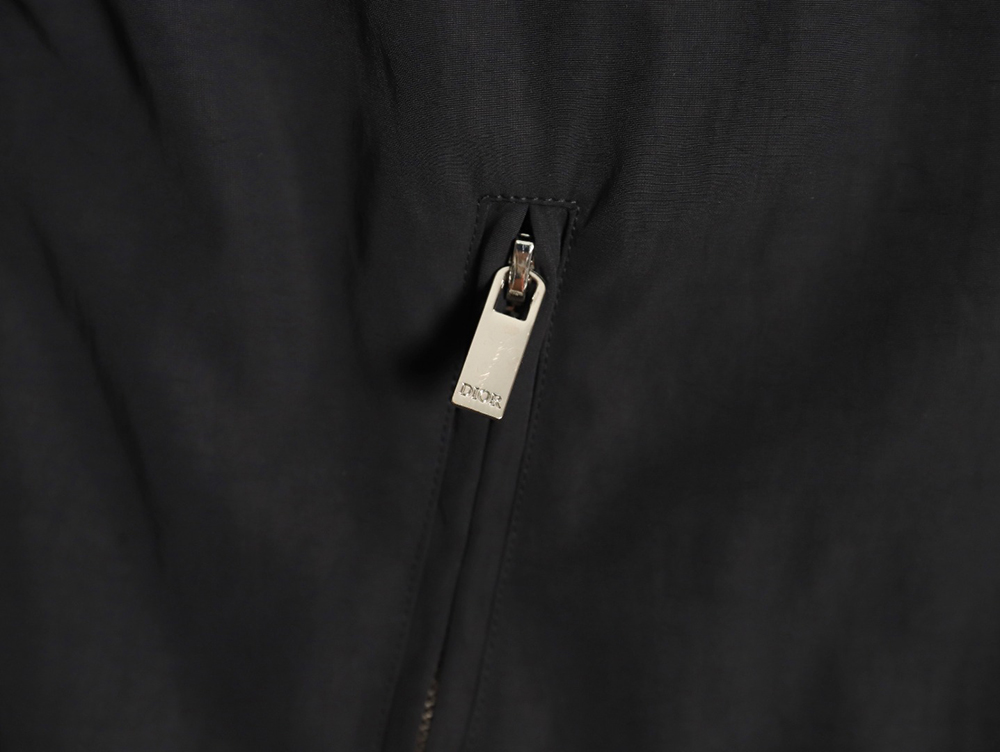 D*or letter embroidered hooded trench coat tsk1