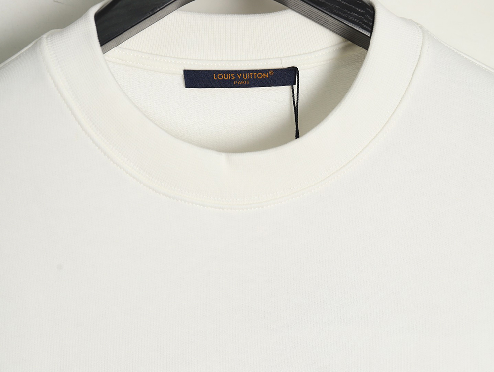 l0*is V*t0n western denim heavy embroidery crewneck sweatshirt