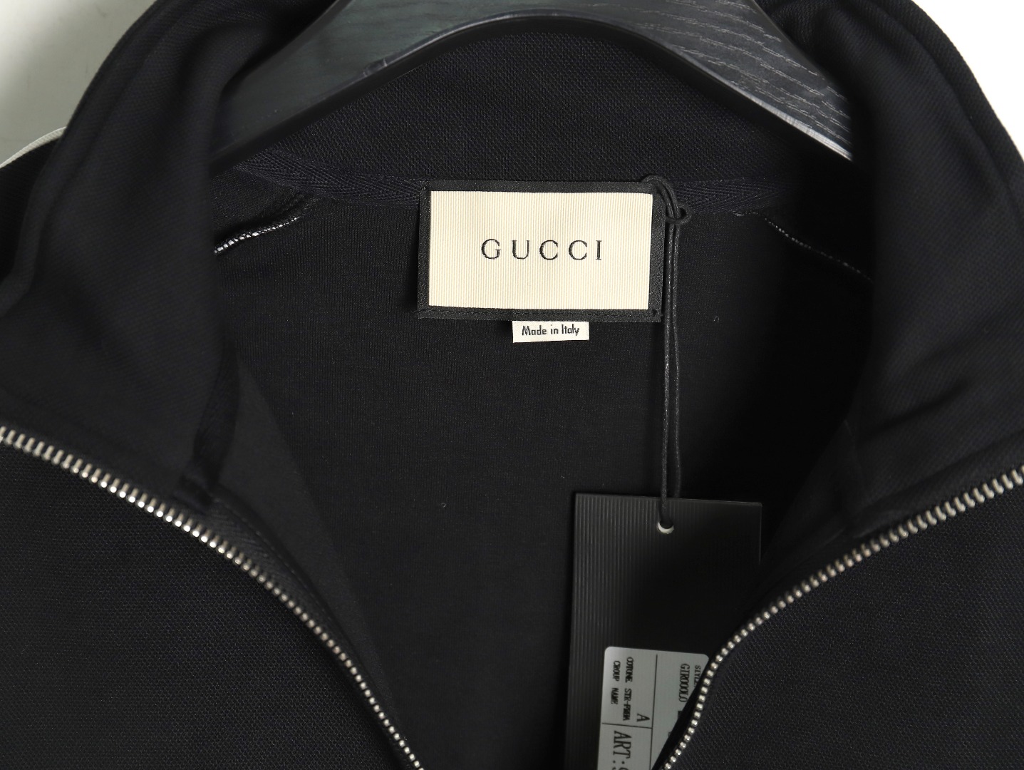 G*u*i 1921 double g web zip-up jacket