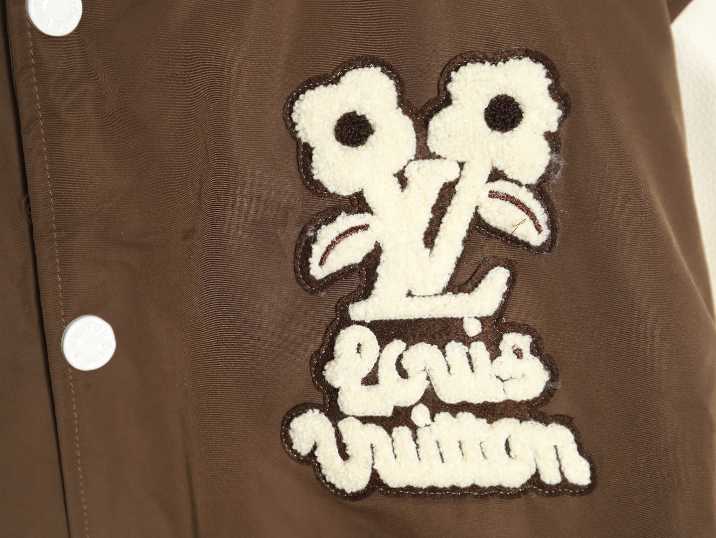 l0*is V*t0n floral patch baseball jacket