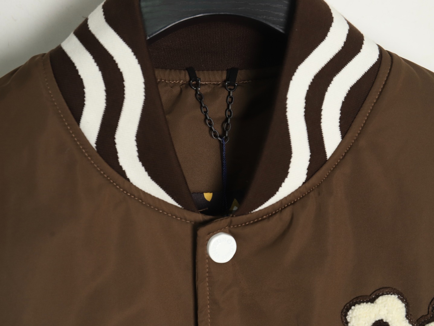 l0*is V*t0n floral patch baseball jacket