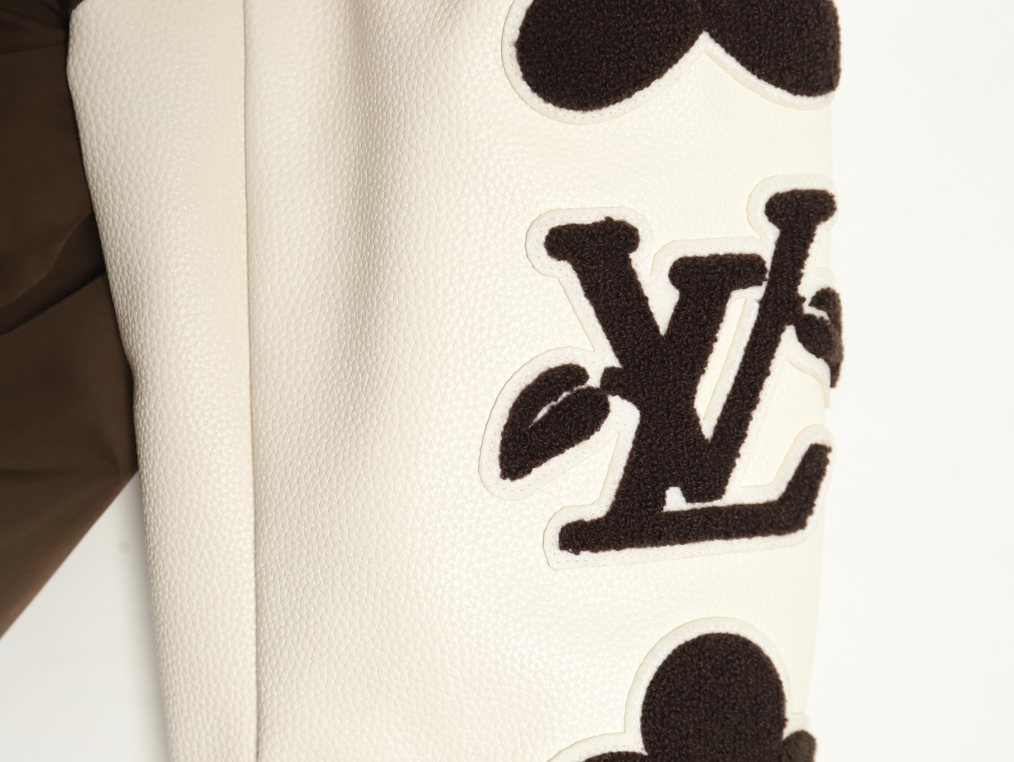 l0*is V*t0n floral patch baseball jacket