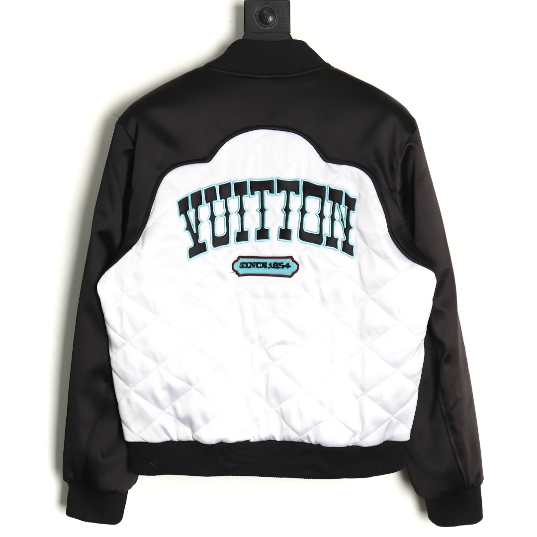 l0*is v*t0n Di*m*nd check baseball jacket