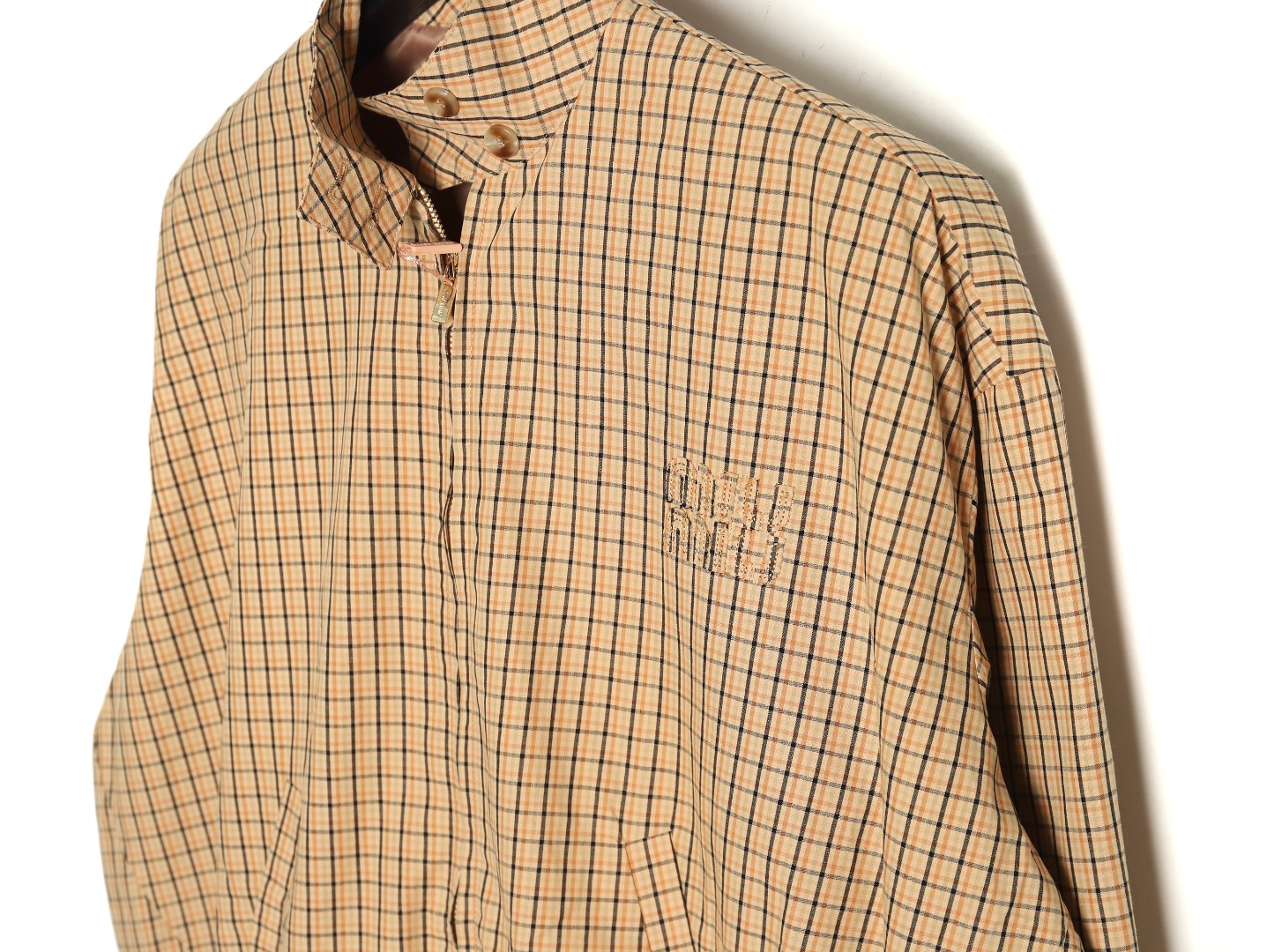 Miu Miu yellow checked jacket