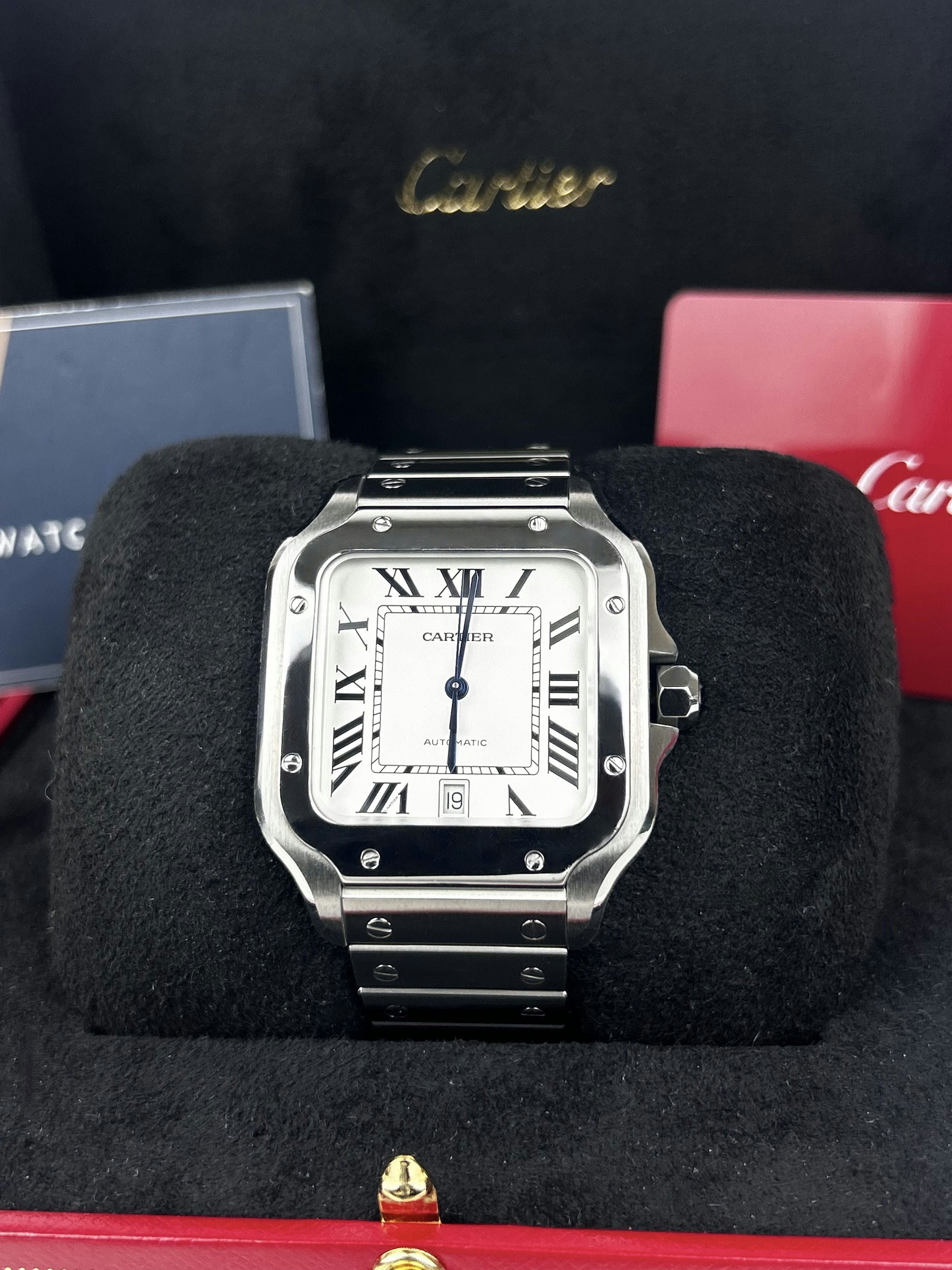 Ca*t*er - santos de Ca*t*er - wssa0018 - white dial - steel - 2022