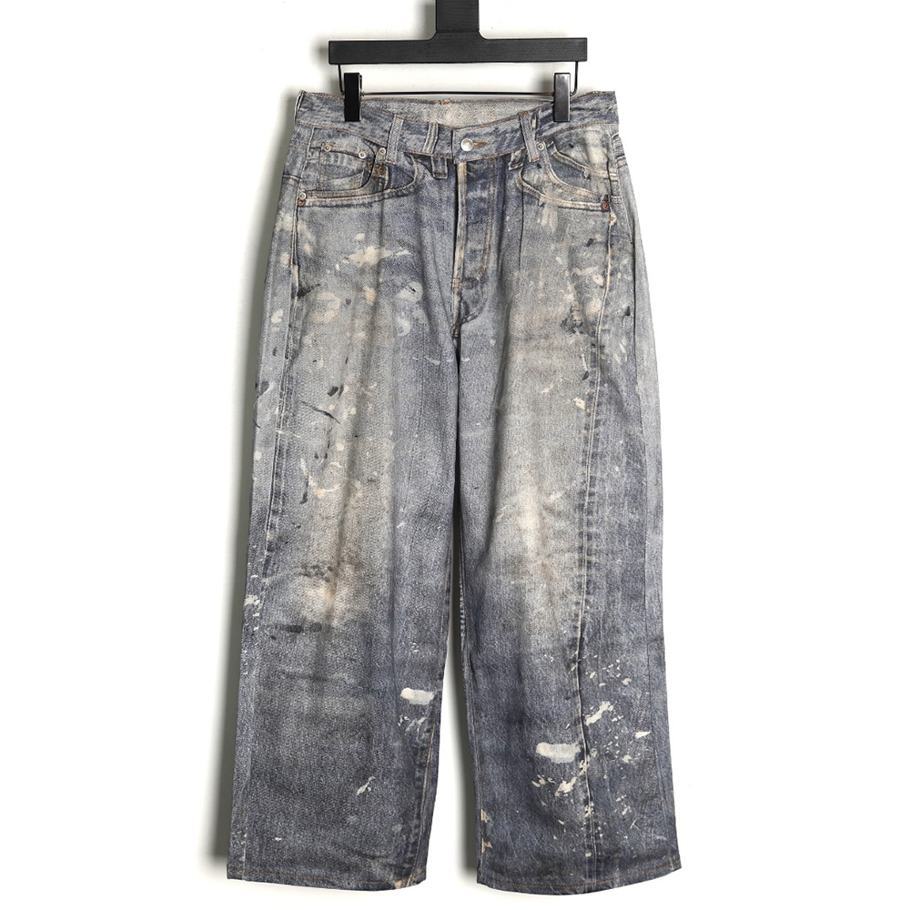 Acne Studios washed loose wide-leg jeans