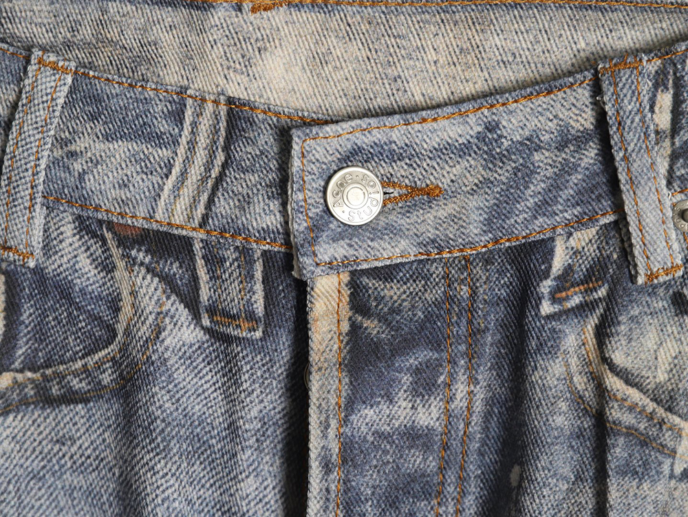 Acne Studios washed loose wide-leg jeans