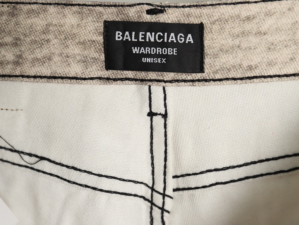 Ba*len*cia*ga washed loose wide-leg jeans