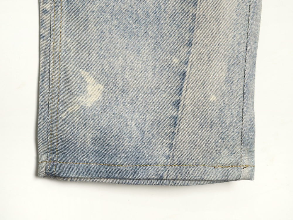 Ba*len*cia*ga washed loose wide-leg jeans tsk1