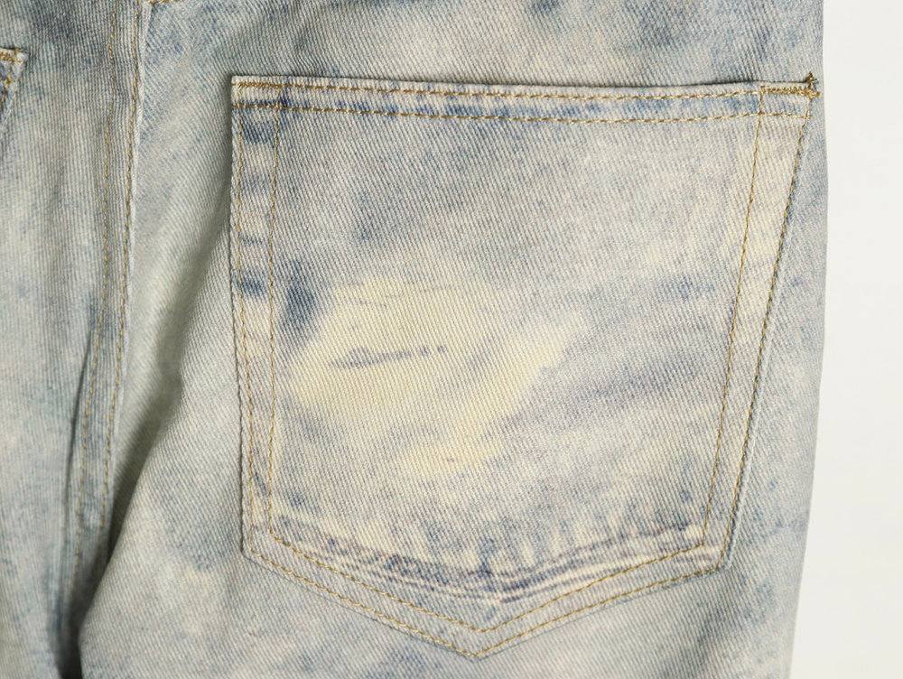 Ba*len*cia*ga washed loose wide-leg jeans tsk1