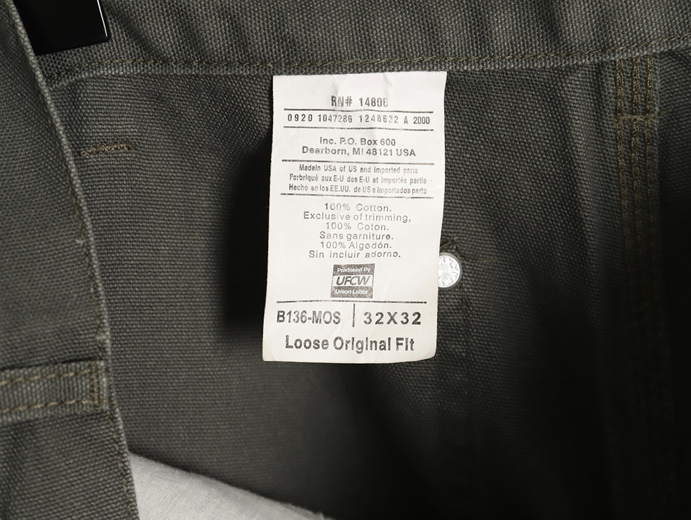 Carhartt Washed Knee Canvas Overalls