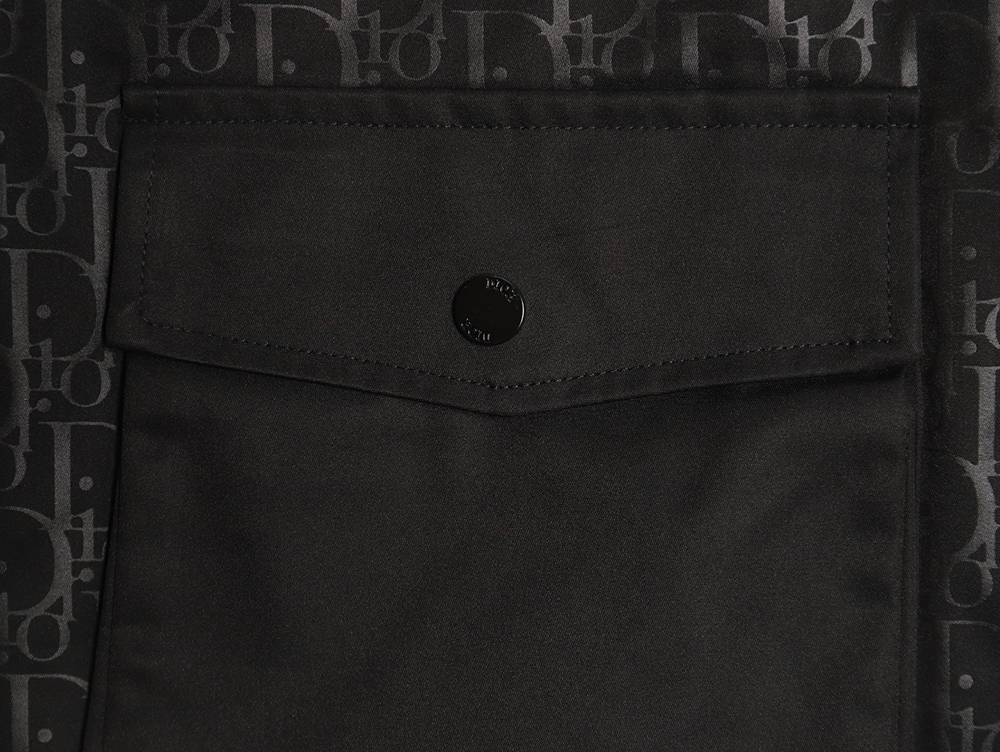 D*or all over printed woven zip-up hooded jacket