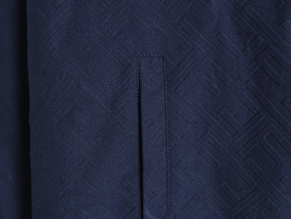 F**di monogram pattern zipper hooded jacket