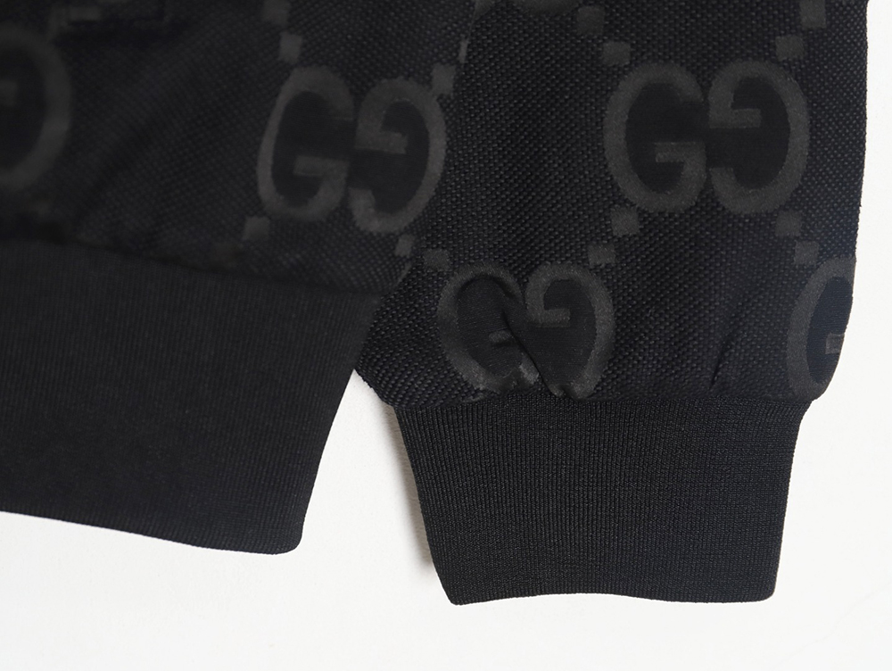 G*u*i double g full print canvas stand collar quilted jacket