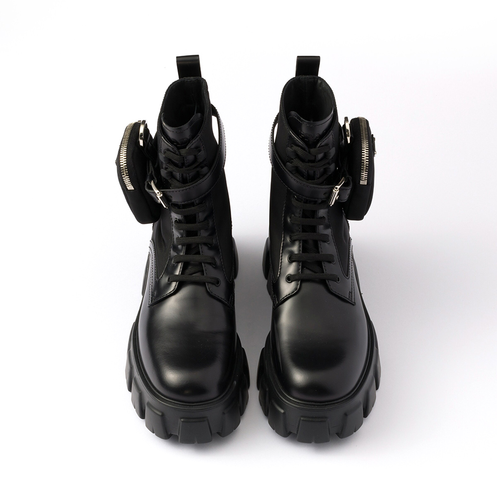 Pra*a monolith pouch ankle boots