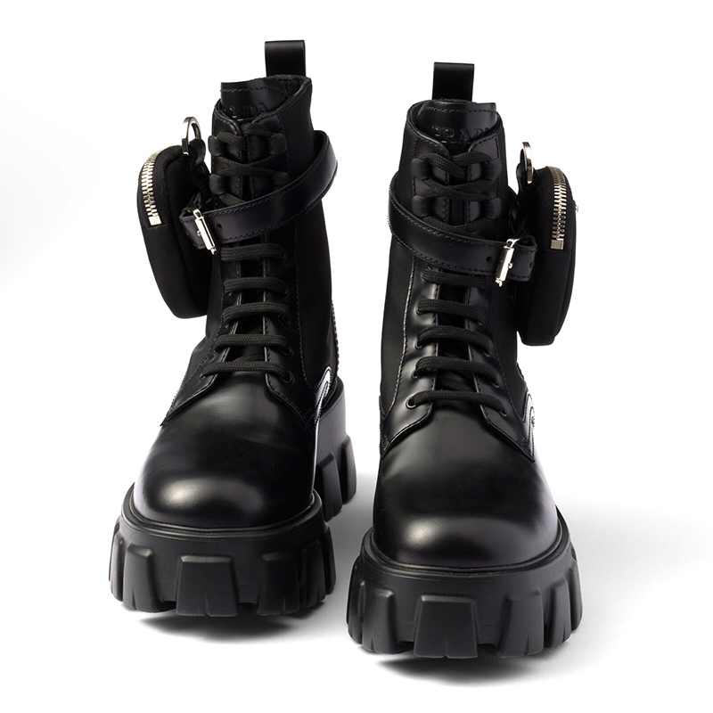 Pra*a monolith pouch ankle boots