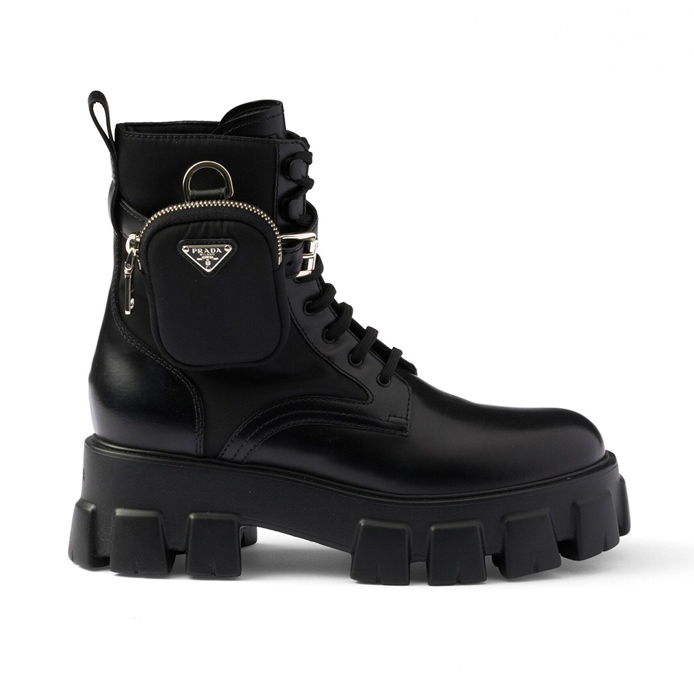Pra*a monolith pouch ankle boots