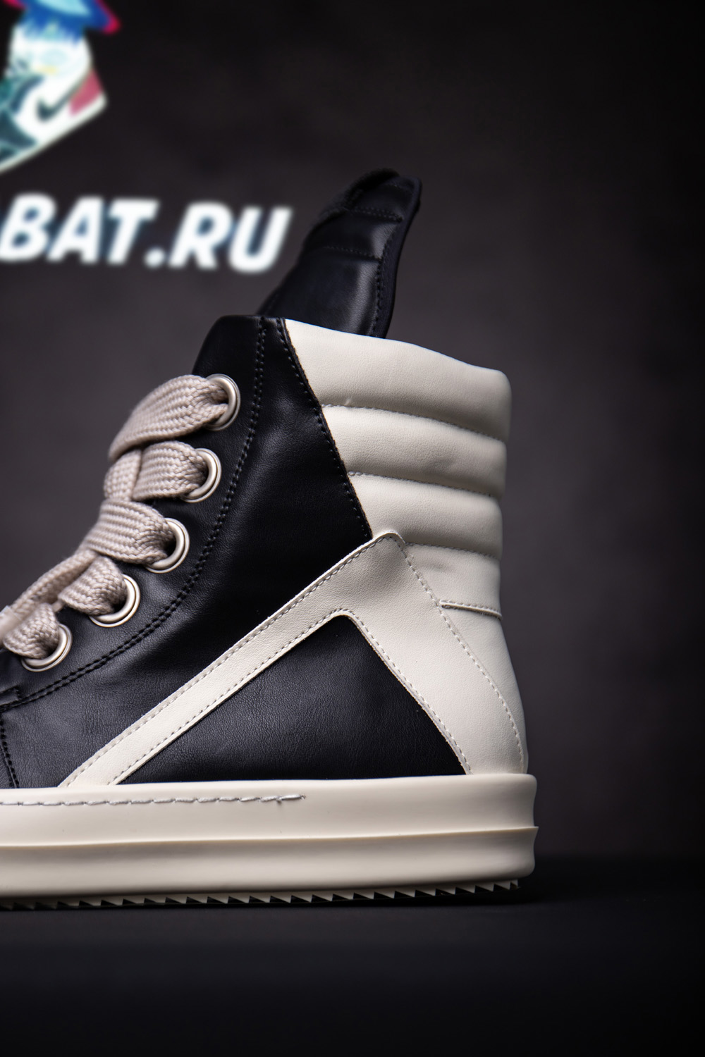 Rick Owens Strobe Geobasket Megalace High 