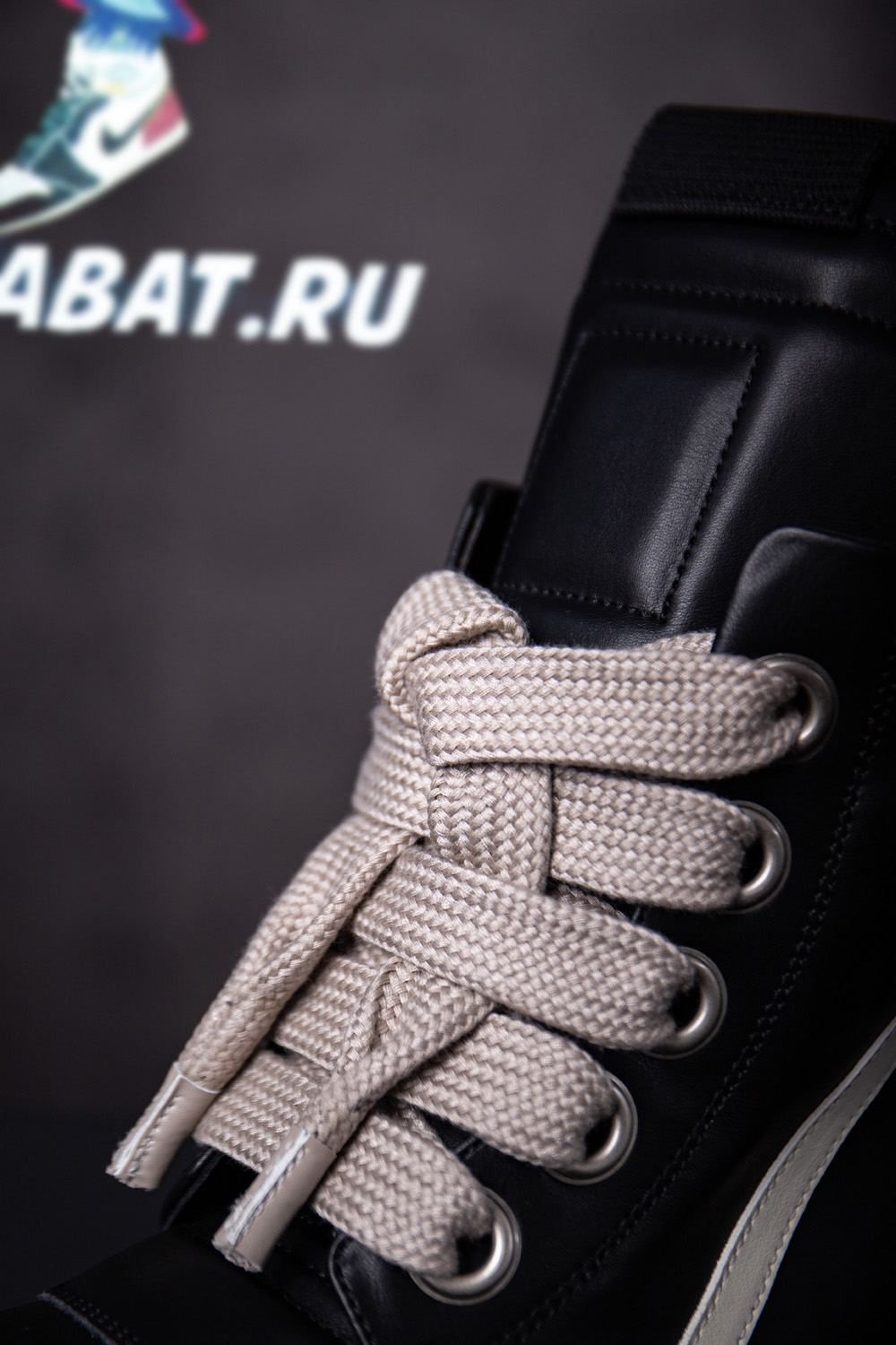 Rick Owens Strobe Geobasket Megalace High 